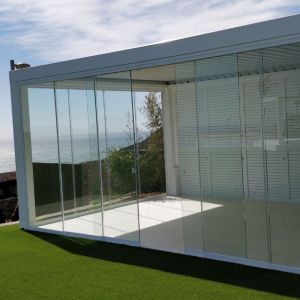 Pergola with sea views
